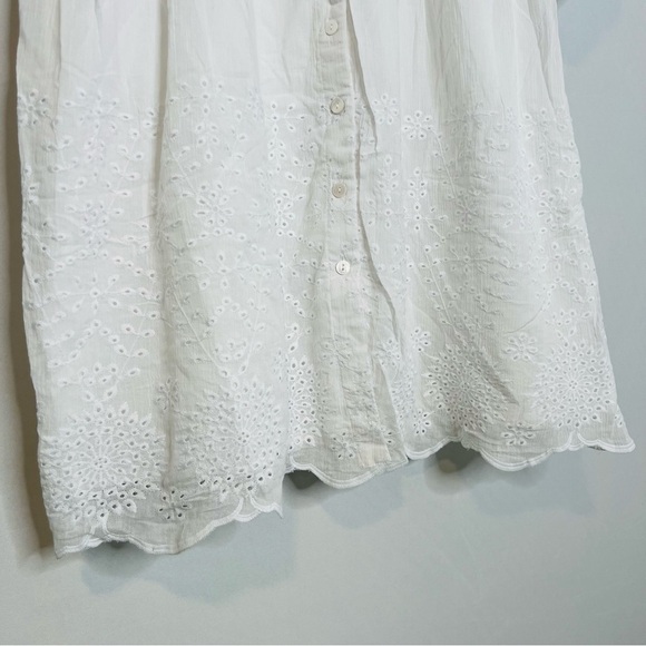 Matilda Jane White Eyelet Button-Front Dress - Picture 8 of 16